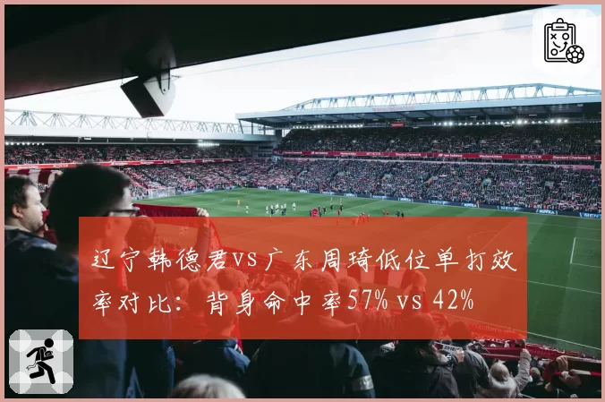 辽宁韩德君vs广东周琦低位单打效率对比：背身命中率57% vs 42%